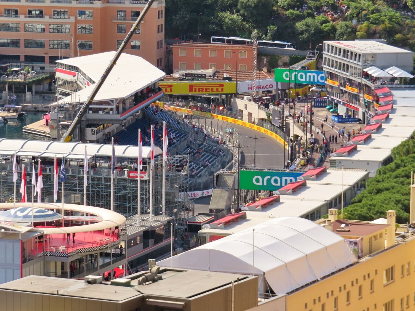 The Formula 1 Grand Prix circuit in Monaco