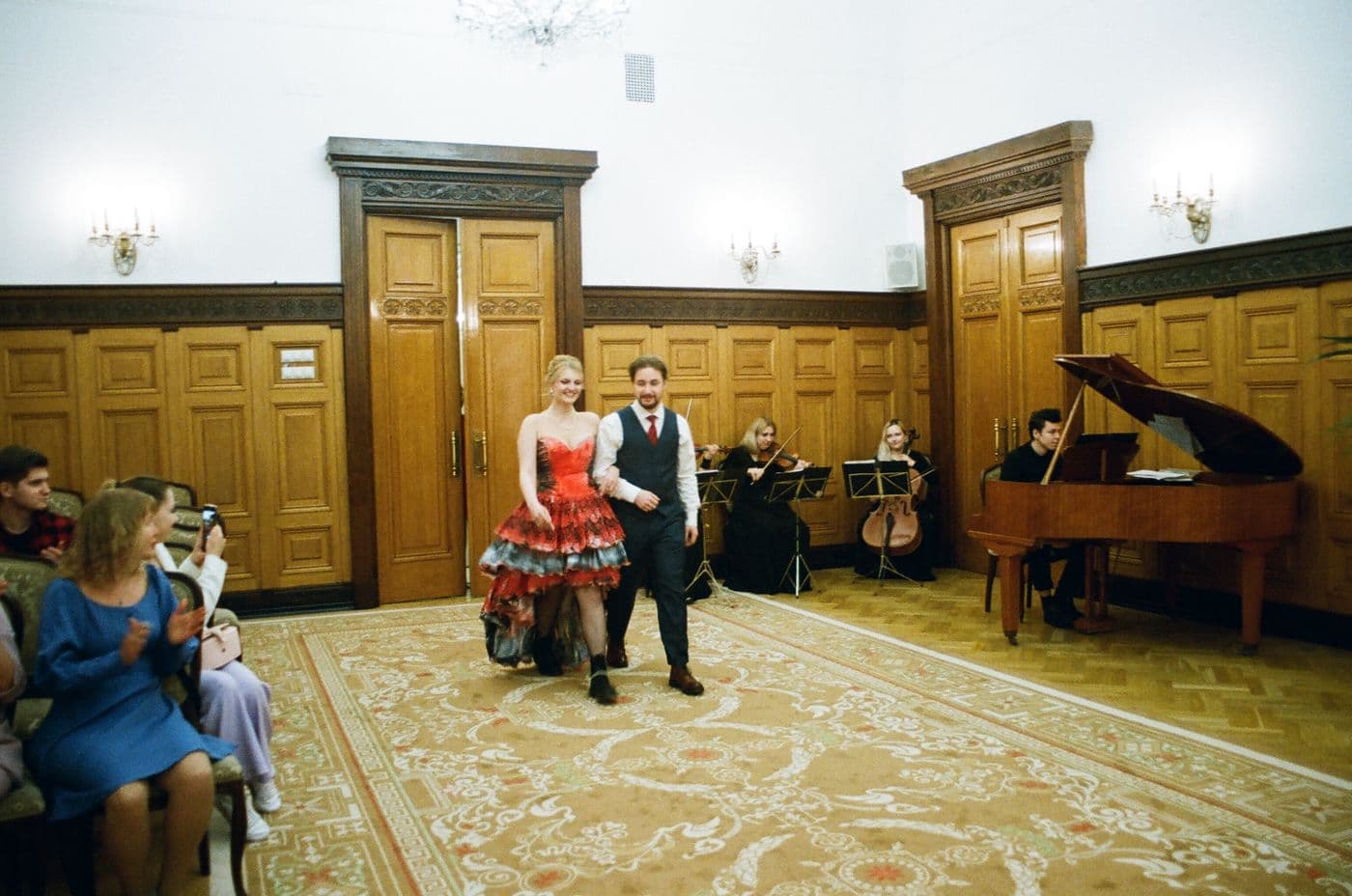 Couple dancing at the Vienna Opera Ball